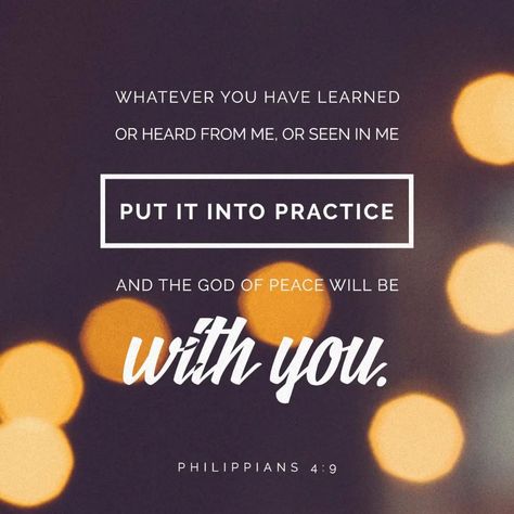 Philipians 4:9 #bibleverses #bibliophile #biblescriptures #biblescripture #bibleverseoftheday #bibleverseoftheday #biblejournalingcommunity #jovenescristianos #jetro003p God Of Peace, Prayer For Parents, School Prayer, Church Worship, Amplified Bible, Bible Verse Of The Day, Speak Life, Daily Bible Study, Finding God