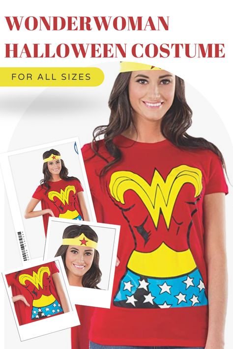 Wonder Woman halloween costumes for women of all sizes. Perfect for moms. Fall outfits, autumn aesthetic, fall aesthetic. Christian Halloween Costumes, Woman Halloween Costumes, Wonder Woman Halloween, Wonder Woman Halloween Costume, Mom Halloween Costumes, Mom Costumes, Christian Halloween, Plus Size Halloween Costume, Woman Costume