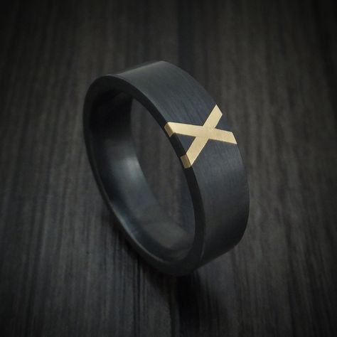 Zirconium Ring, Black Zirconium Ring, Cool Rings For Men, Seni Dan Kraf, Accesories Jewelry, Rings Cool, Wood Rings, Men's Ring, Men's Rings