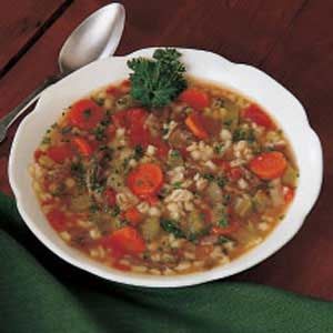 oxtail soup but made the Polish way!(Old School) Oxtail Soup Recipe, Soup With Barley, Ox Tail, Oxtail Soup, Oxtail Recipes, Italian Sausage Soup, Beef Barley, Beef Barley Soup, Barley Soup