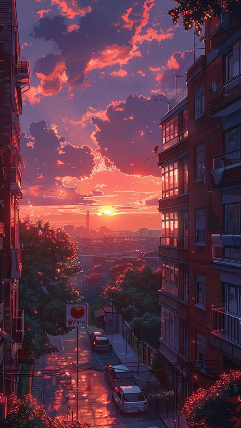 Pixel 7 Wallpaper, Urban Section, Tokyo Sunset, Aesthetic Sunset Wallpaper, Pixel Art Wallpaper, Digital Art Landscape, Next Wallpaper, Pixel Art Landscape, Arte Indie