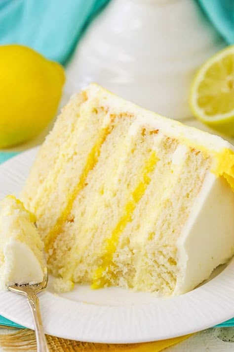 Easy Lemon Cake Recipe, Moist Lemon Cake Recipe, Homemade Lemon Cake, Lemon Velvet Cake, Curd Cake, Lemonade Cake, Lemon Cake Easy, Lemon Curd Cake, Moist Lemon Cake