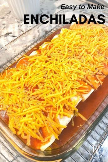 Easy Ground Beef Enchiladas, Easy Enchilada Recipe, Easy Beef Enchiladas, Beef Enchilada Recipe, Ground Beef Enchiladas, Easy Enchiladas, Easy Ground Beef, Red Enchilada Sauce, Beef Enchiladas