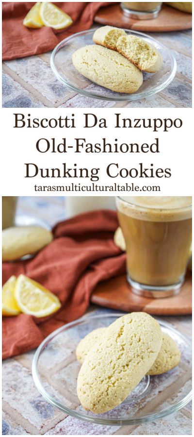 Two Biscotti Da Inzuppo (Old-Fashioned Dunking Cookies) on a clear plate with coffee in the background. Recipe For Biscotti, Dunking Cookies, Pasta Flour, Cookie Icing Recipe, Cookie Dough Dip, Easy Tomato Sauce, Biscotti Recipe, Sweet Recipe, Unique Cookies