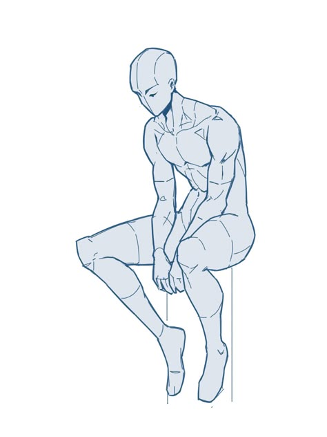 Art Reference Poses Drawing Male, Male On Knees Reference, Man Sitting Pose Reference Drawing, Spidersona Base Male, Man Squatting Reference, Male Pose Reference Drawing Dynamic, Back Pose Reference Drawing, Curious Pose Reference, Sketch Poses Male