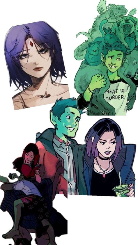 Raven And Beast Boy, Rachel Roth, Raven Beast Boy, Beast Boy, Teen Titans, I Love, Quick Saves