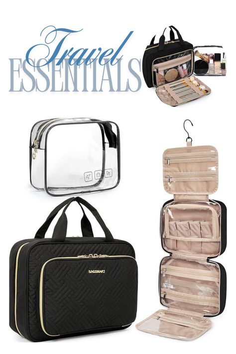 BAGSMART Toiletry Bag Hanging Travel Makeup Organizer with TSA Approved Transparent Cosmetic Bag Makeup Bag for Full Sized Toiletries, Medium-Black 



*As an Amazon Associate I earn from qualifying purchases.* Tsa Approved, Bag Makeup, Amazon Associates, Makeup Organizer, Travel Makeup, Makeup Organization, Toiletry Bag, Travel Essentials, Cosmetic Bag