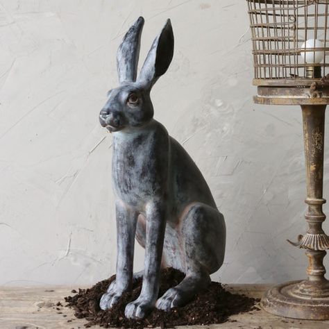 Found it at Wayfair - Resin Rabbit Statue Garden Statues For Sale, Rabbit Statue, Garden Statuary, Summer Dreaming, Bunny Statue, European Decor, Rabbit Garden, Rabbit Sculpture, Old Manor