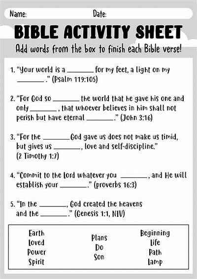 Free Bible Story Coloring Pages Bible Worksheets For Kids, Rapture Bible, Bible Activity Sheets, Childrens Bible Activities, Free Bible Printables, Bible Study Worksheet, About Bible, Bible Worksheets, Proverbs 16 3