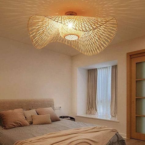 Bamboo Ceiling, Rattan Light Fixture, Rattan Chandelier, Bamboo Light, Bamboo Lamp, Rattan Lamp, Bamboo Pendant Light, Light Hanging, Rattan Pendant Light