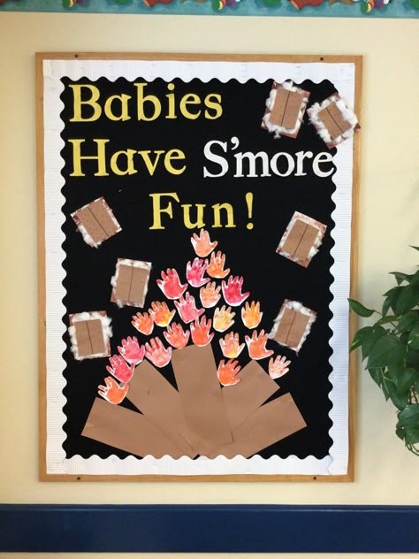 June Infant Bulletin Board, Cute Bulletin Boards For Infant Room, August Daycare Bulletin Boards, August Infant Bulletin Board, Infant Room Themes Daycare, Infant Back To School Bulletin Boards, Fall Infant Birthday Board, August Daycare Door Ideas, Bullent Boards Ideas August