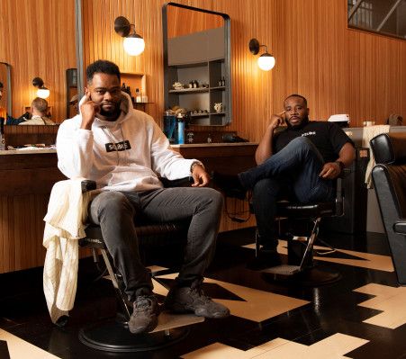 Barber Photoshoot Ideas, Barbershop Photoshoot, Barber Shop Photography Lifestyle, British Barbershop, Old School Barbershop, Wild Thoughts, Scheduling App, Unapologetically Black, Pin Pals