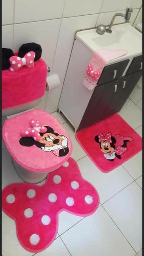 Minnie Mouse Bathroom Decor, Minnie Mouse Bathroom, Minnie Mouse Bedroom Decor, Mickey Mouse Room Decor, Minnie Mouse Bedroom, Mickey Mouse Room, Miraculous Ladybug Toys, Minnie Mouse Toys, Disney Room Decor