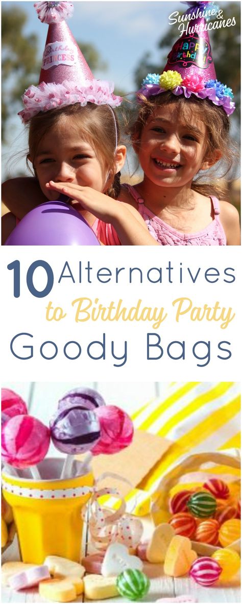 10 Alternatives to Birthday Party Goody Bags. Cute, Clever and Creative ideas for party favors that aren't junk. Kids Birthday Parties|Party Favors|Goody Bags|Alternatives to Goody Bags| Birthday Party Ideas|Affordable Party Favors Dollar Store Party Favors, Birthday Party Favor Ideas, Birthday Party Goody Bags, Toddler Party Favors, Affordable Party Favors, Party Goody Bags, Birthday Party Goodie Bags, Goodie Bags For Kids, Birthday Goodie Bags