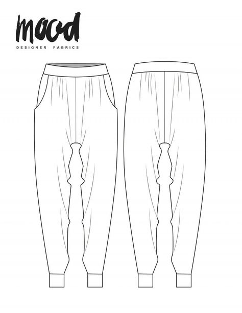 The Brya Pants- Free Sewing Pattern - Mood Sewciety Mood Patterns, Harlem Pants, Mood Sewciety, Sewing Patterns Free Women, Plus Size Sewing Patterns, Plus Size Patterns, Sewing Pants, Plus Size Sewing, Free Sewing Pattern