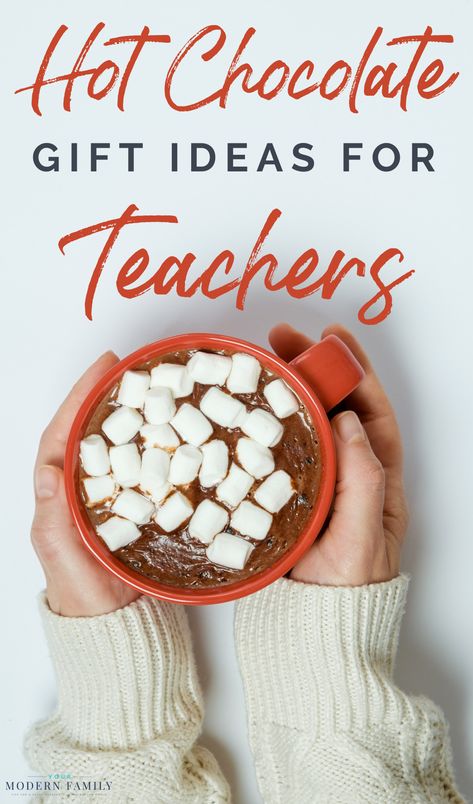 Teacher Hot-Chocolate Gift Coffee Gifts For Teachers, Hot Chocolate Gifts Ideas, Hot Choc Gift Ideas, Teacher Chocolate Gifts, Hot Chocolate Cup Gift Ideas, Hot Chocolate Teacher Gift, Hot Chocolate Poem, Hot Chocolate Gift Bags, Coffee Teacher Gifts