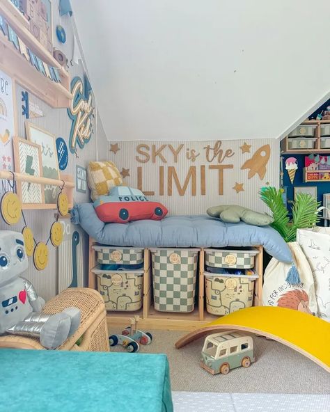 7 Insanely Cool Playroom Ideas That Every Kid Will Love! - Home Chic & Comfort Storage Playroom Ideas, Playroom Paint Ideas, Boy Playroom Ideas, Cool Playroom Ideas, Cool Playroom, Playroom Paint, Boy Playroom, Kids Room Design Boys, Storage Playroom