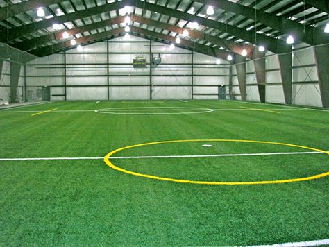 prefabricated soccer indoor sports arena made of steel Indoor Football Pitch, Indoor Sports Facility, Upstairs Living Room, Sports Training Facility, Indoor Soccer Field, Prefab Metal Buildings, Indoor Sports Court, Karate Styles, Home Basketball Court