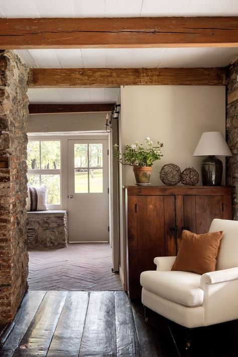 Hornbeck House | Hudson Valley Real Estate Cowboy House, Period Interiors, Homestead Decor, Hearth Stone, Standing Seam Metal Roof, Historic New England, Irish Cottage, Rustic Country Home, New England Homes