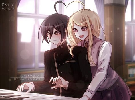 #danganronpa #saimatsu Danganronpa V3 Ships, Danganronpa Saimatsu, Pregame Saimatsu, Saimatsu Fanart, Kaede Akamatsu Pfp, Kaede X Shuichi, Shuichi X Kaede, Danganronpa Art, Kaede Akamatsu