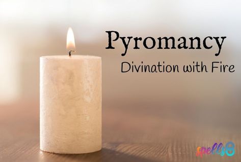 Candle Divination Methods Did you know that there are actually three different divination methods that you can perform by burning a candle? The first divination method is pyromancy. This method involves studying a flame closely and determining its meaning based on the action, intensity, and direction of the flame. The second method is capromancy. Using... Fire Scrying Witchcraft, Candle Flame Meanings, Candle Divination, Fire Scrying, Candles Flame Meaning, Flame Meanings, Red Candle Spell, Fairies Facts, Reading Candles