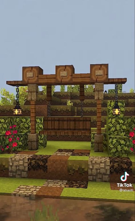 Minecraft Garden Arch, Arch Minecraft, Minecraft Arch, Minecraft Garden, Arch Gate, Minecraft House Tutorials, Garden Entrance, Minecraft House, Minecraft Projects