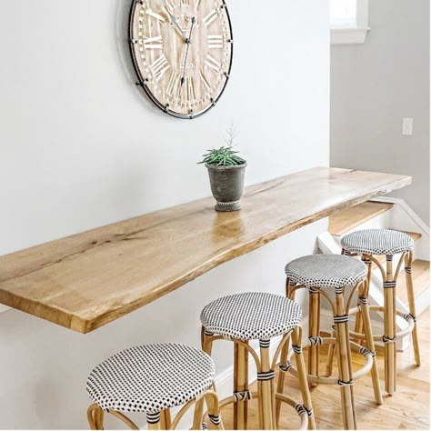 Butler Bar & Counter Stool & Reviews | Wayfair Floating Bar Table, Floating Bar, Kitchen Bar Counter, Ideas Cocina, Kitchen Bar Table, Floating Table, Stools For Kitchen Island, Table Wall, Hanging Table