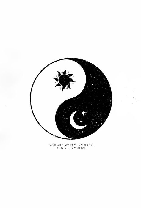 Ying Yang Poster, Jing Y Jang, Sunrise Tattoo, Ying Yang Tattoo, Tumblr Iphone Wallpaper, Yin Yang Designs, Yin Yang Art, Yin Yang Tattoos, Zodiac Sign Tattoos