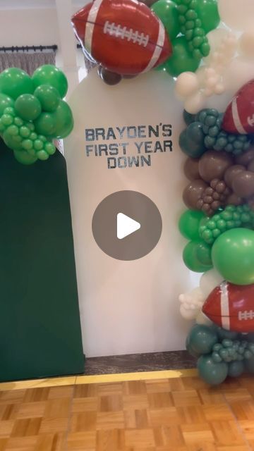 8 likes, 0 comments - theballoonmomsFebruary 12, 2024 on : "Brayden’s First year down 🏈 . #balloons #balloondecor #balloongarland #partydecor #chiarawall #firstbirthday #birthday" First Down Football Birthday Party, First Year Down Football Birthday, Football Party Balloons, Football Birthday Party, Football Birthday, First Down, Balloon Garland, The Balloon, Balloon Decorations