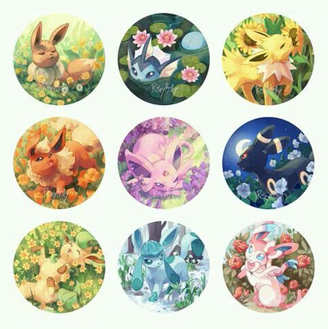 Eevee Cute, Evolution Art, Pokemon Eevee Evolutions, Pokemon Tattoo, Pokemon Eeveelutions, Cute Pokemon Pictures, Eevee Evolutions, Anime Expo, Pokemon Eevee