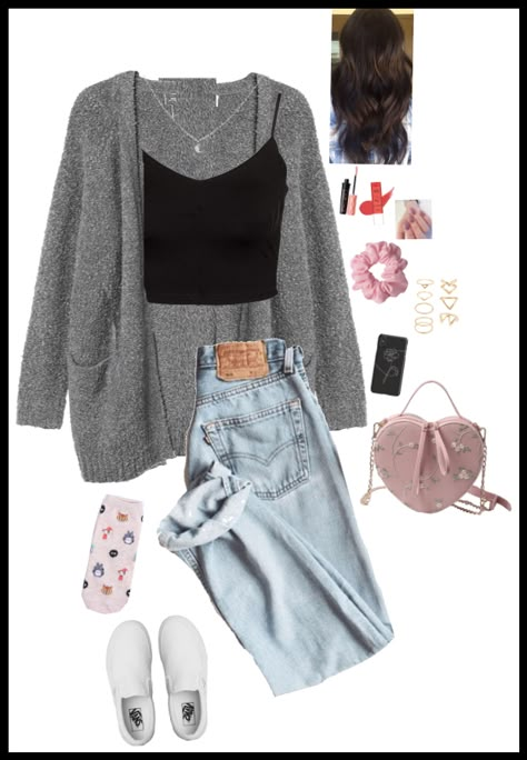 N created by serendipity_27        on ShopLook.io perfect for Any event. Visit us to shop this look. Polyvore School Outfits, Outfits With White Vans, Sweet 16 Outfits Casual, Outfit For Shopping Day, Casual Girly Outfits, Trendsetter Outfits, White Vans Outfit, 2017 Outfits, White Slip On Vans