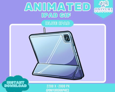 Animated Art Drawing Tablet Blue GIF Twitch Overlay Discord - Etsy Australia Vtuber Assets, Art Tablet, Animated Art, Gif Png, Streaming Setup, Arts Stream, Discord Emotes, Twitch Overlay, Twitch Channel