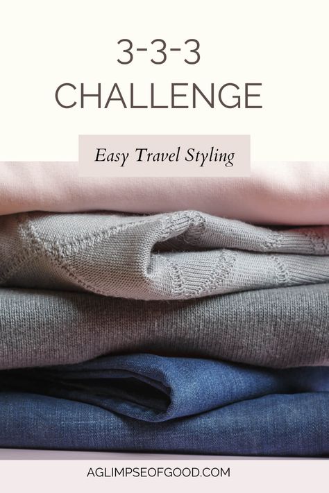 The EASY THREE! Pack for over a week with 3, 3, and 3 and have more room in your suitcase to bring home a few extras😉
#travelpacking #styleover50 #womenover50 5 Day Wardrobe Packing Light, Pack Clothes For A Trip, How To Pack For A 3 Day Trip Clothes, Packing For A Week Trip Carry On Bag, 3 Day Outfit Packing, What To Pack For A Four Day Trip, 5 Days Travel Outfit Packing Light, 4 Day Travel Packing List, 3 3 3 Packing