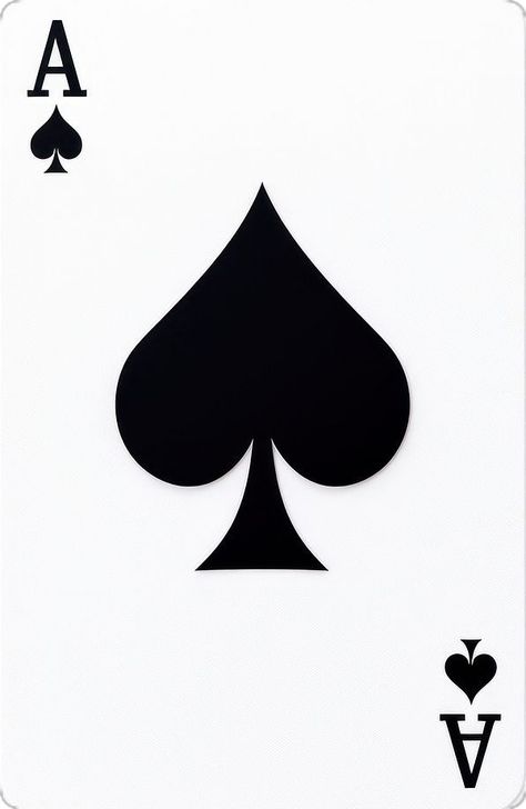 Ace Of Spades Playing Card, The Ace Of Spades, Ace Of Spades Design, Ace Playing Card, Pot Aesthetic, Ace Spade, Ace Of Spades Card, Spade Symbol, Digital Quotes