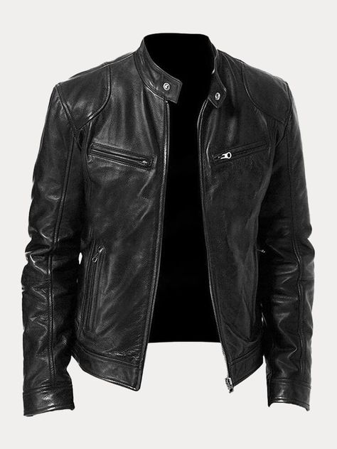 Mens Biker Style, Black Shirt Outfits, Latest Sofa, Biker Wear, Mens Leather Jacket, Classic Leather Jacket, Casual Leather Jacket, Men's Leather Jackets, Wedding Dress Men