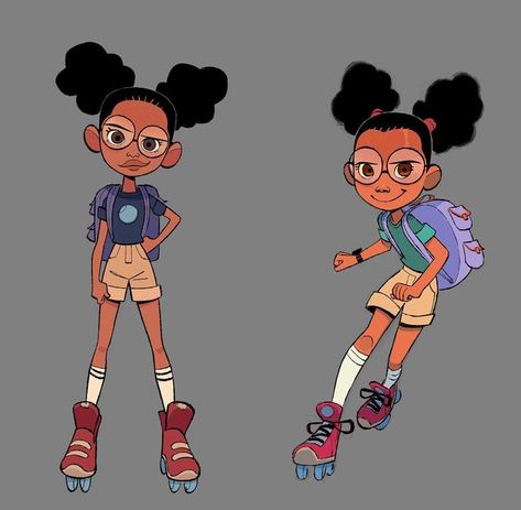 Bobby Pontillas 🇵🇭🇺🇸 on Instagram: "Moon Girl & Devil Dinosaur premiere day! A few years back I took a 1st pass at Lunella trying to explore how an animated style would transition from the comics. Absolutely love how she ended up in the show. Congratulations to the whole crew!" Character Design Turnaround, Kid Character Design, Bobby Pontillas, Cartooning 4 Kids, Devil Dinosaur, Book Illustration Design, Moon Girl, Creative Drawing Prompts, Black Cartoon Characters