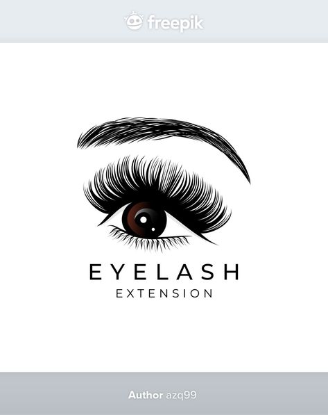 Logo Eyelash Extensions Design, Eyelash Extensions Design, Logo Eyelash Extensions, Eyelash Extension Logo, Glamour Logo, Makeup Sketch, Logo Eyelash, Extension Eyelash, Makeup Logo Design