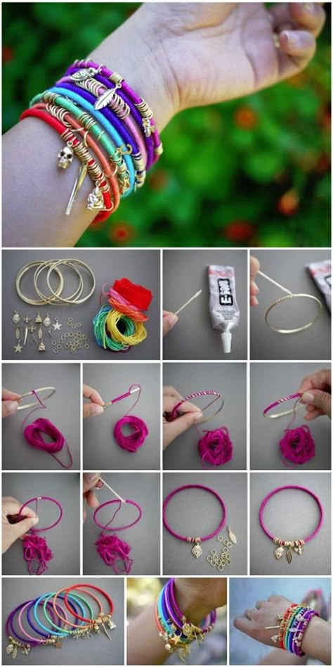 Types Of Bracelets, Anting Manik, Diy Bracelets Tutorials, Diy Jewlery, Kraf Diy, Diy Bracelets Easy, Jewelry Diy Bracelets, Friendship Bracelets Diy, Homemade Jewelry