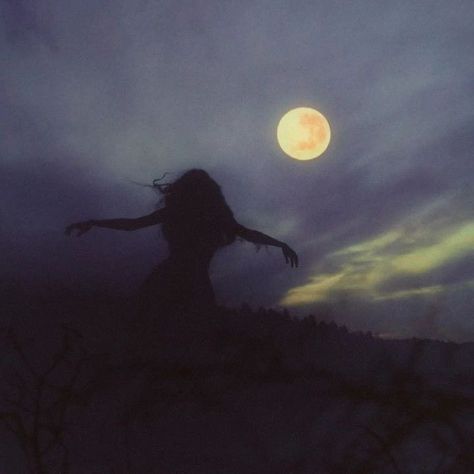 Watching The Moon, Moody Nature, Nature Witch, Grunge Pictures, Moon Witch, Moon Rising, Night Forest, Moon Photography, Moon Rise