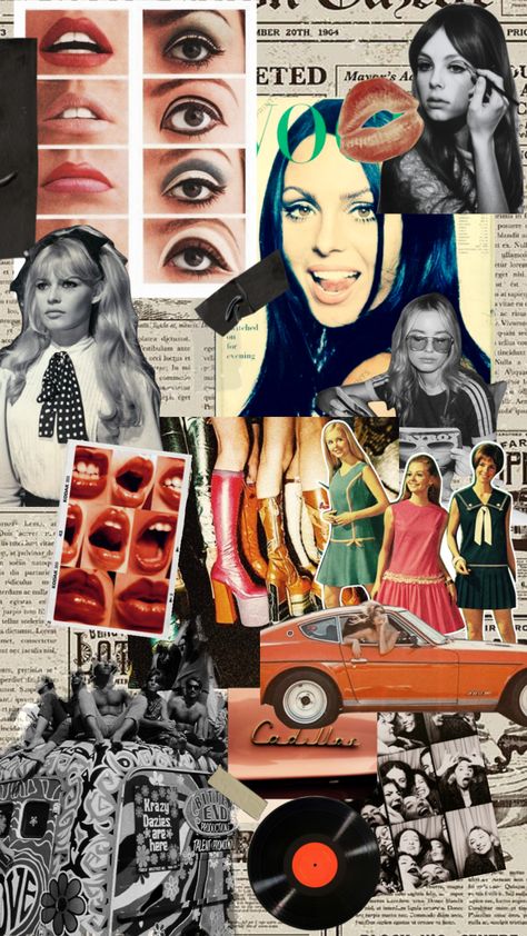 #moodboard #vintage #aesthetic #harrystylesshuffles #harrystyles #60s #60saesthetic #60sfashion Early 1960s Aesthetic, Anni 60 Aesthetic, 60s Housewife Aesthetic, 1960s Moodboard, 60s Moodboard, 60s Collage, Decade Makeup, 60's Aesthetic, 60s Magazine