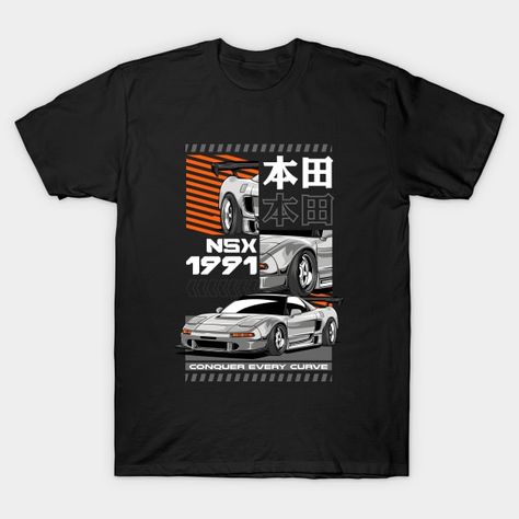 Honda NSX JDM Car T-Shirt Honda Nsx Jdm, Car T Shirt, Racing Car, Jdm Cars, Jdm, V Neck T Shirt, Graphic T Shirt, Tshirt Designs, Relaxed Fit