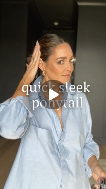 Short Hair Sleek Ponytail, Smooth Ponytail How To Get A, Low Pony Short Hair, How To Do Sleek Ponytail, Short Sleek Ponytail, Easy Low Pony Hairstyles, Sleek Ponytail Short Hair, Medium Length Ponytail Hairstyles, Short Ponytail Hairstyles