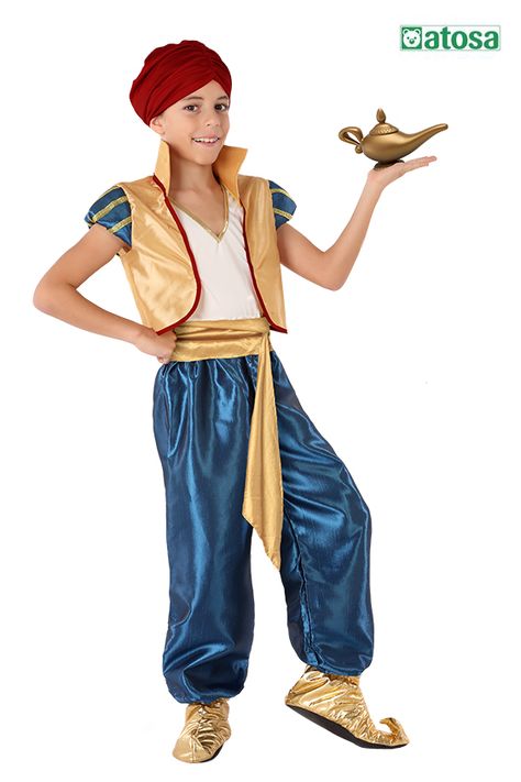 Aladdin Musical, Dress Up For Boys, Genie Costume, Aladdin Jr, Aladdin Costume, Genie Aladdin, Arabic Dress, Hip Hop Outfits, Boy Costumes