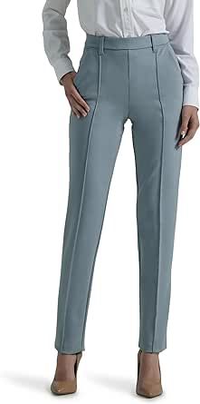 Lee Women's Ultra Lux Comfort Any Wear Straight Leg Pant Outfits For Work Professional, Informal Attire, Straight Leg Pant, Belted Cardigan, Fitted Turtleneck, Fall Outfits For Work, Professional Fashion, Wool Pants, Slim Fit Pants