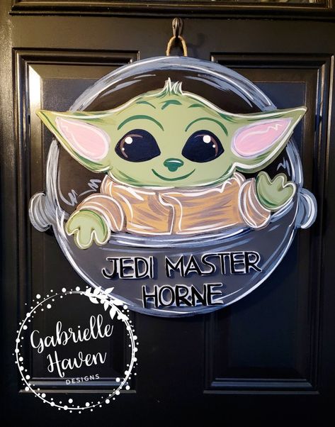 www.etsy.com/shop/GHDOORHANGERSSIGNS Baby Yoda Door Hanger, Star Wars Door Hanger, Apple Door Hanger, Hospital Door Hanger, Teacher Door Hangers, Hospital Door Hangers, Hanger Ideas, Hospital Door, Pumpkin Door Hanger