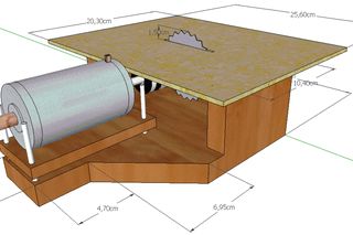 Mini Circular Saw With Dc Motor - Instructables Circular Saw Jig, Dremel Tool Projects, Mini Circular Saw, Best Circular Saw, Table Saw Jigs, Diy Table Saw, Circular Table, Electrical Projects, Woodworking Table