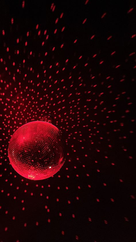 #discoball #disco #party #girlsnight #red #nightout Disco Club Aesthetic, Silent Disco Aesthetic, Haunted Disco, Red Light Party, Red Disco Ball, Disco Bar, Disco Aesthetic, Disco Vibes, Shot Book