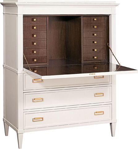 Modern Secretary Desk, Foyer Furniture, Living Room Den, Interior Design School, Hickory Chair, Secretary Desk, Chair Furniture, Secretary Desks, Interior Architect