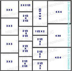 12x12 Card Layouts, 12x12 One Sheet Wonder Template, One Sheet Wonders Cards 12x12, One Sheet Wonder Cards 12x12 Templates, 3d Templates, Card Measurements, Card Sketch, One Sheet Wonder, Card Making Tips