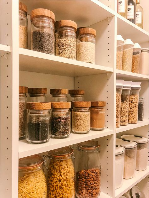 Pantry design project from start to finish + total cost. (VIDEO) - In Honor Of Design Organization Ideas For Pantry, Kitchen Organization Ideas Pantry, Organization Ideas Pantry, Pantry Organization Hacks, Storage Closets, Expired Food, Kitchen Organization Ideas, Pantry Room, Pinned Post